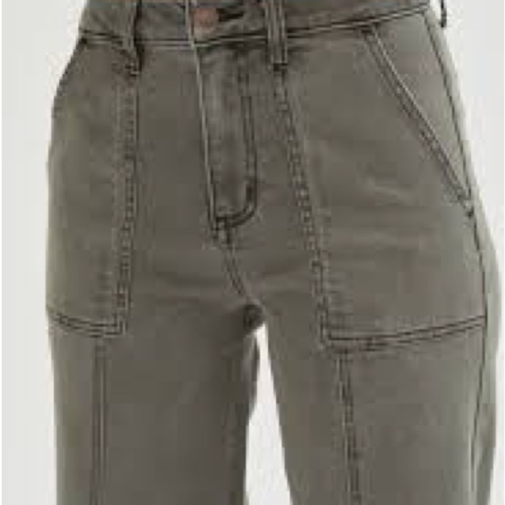 American Eagle Outfitters Olive Gray Denim Jeans
